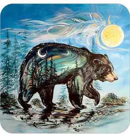Ensemble de Sous-verres A Bear's Journey par Carla Joseph