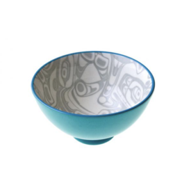 Small Bowl - Orca Turquoise/Grey