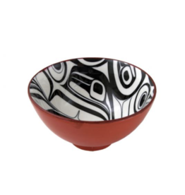 Small Bowl - Raven Red/Black