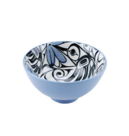 Small Fine Porcelain Bowl - Hummingbird (Blue)