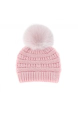 Tuque Enfant avec Pompon Fourrure de Renard - HTB2
