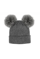 Tuque 2 Pom Poms Renard