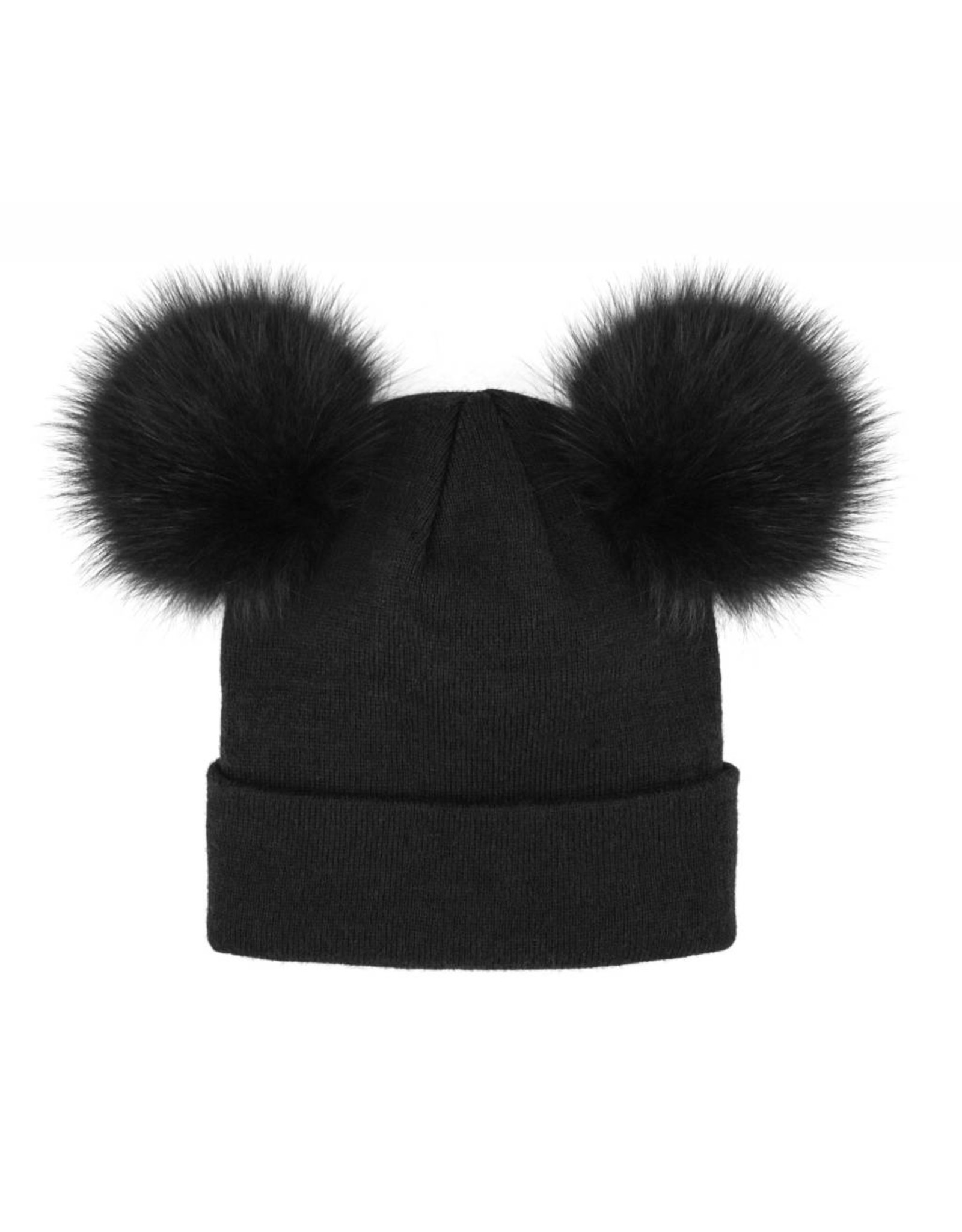 Tuque 2 Pom Poms Renard