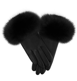 Gants Cuir en Fourrure de Renard