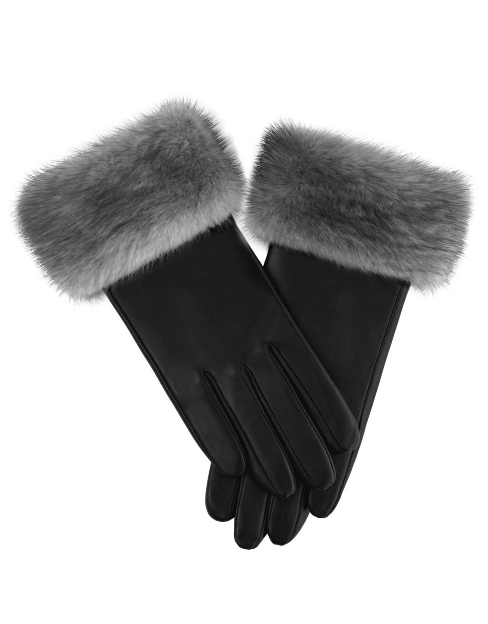 Leather Mink Gloves