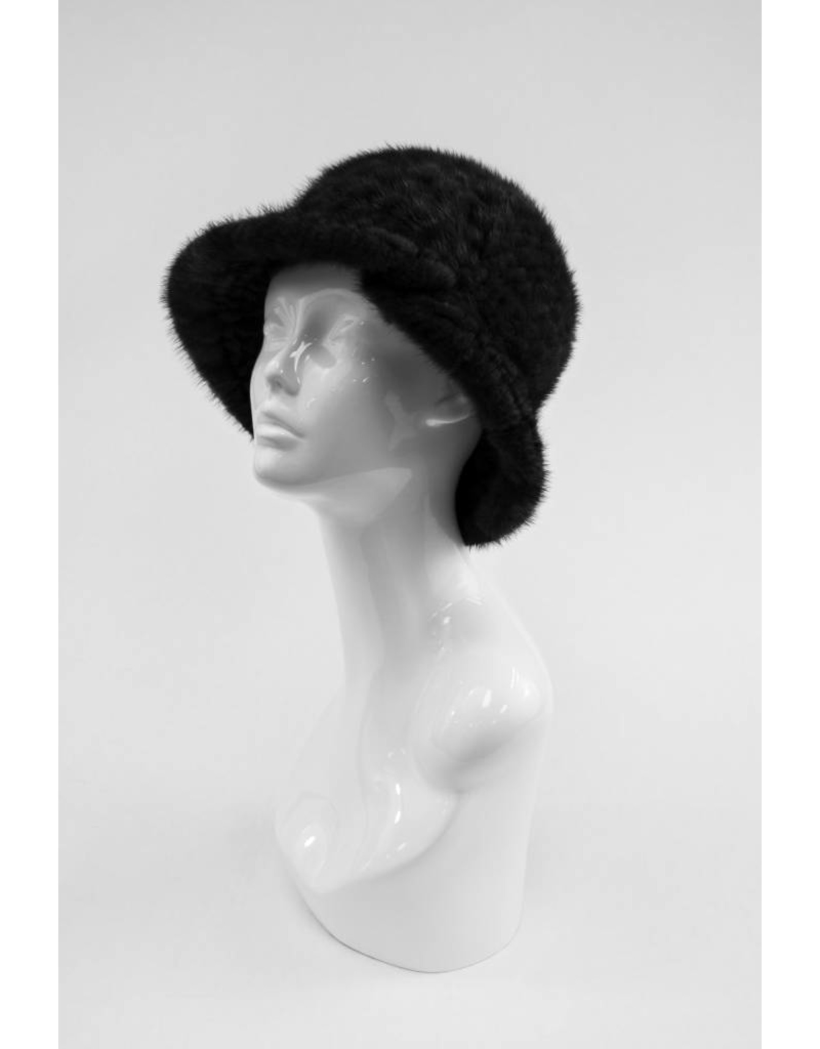 Knitted Mink Hat