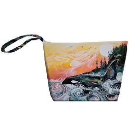 Killer Whale Sunset by Carla Joseph Small Tote