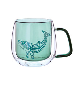 Coloured Glass Mug - Humpback Whale by Gordon White