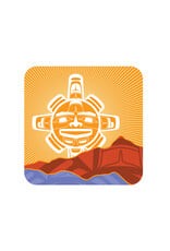 Chilkat Sun by Nahaan Cork Backed Coaster (CBC30)