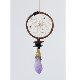 Dreamcatcher with Amethyst Cluster