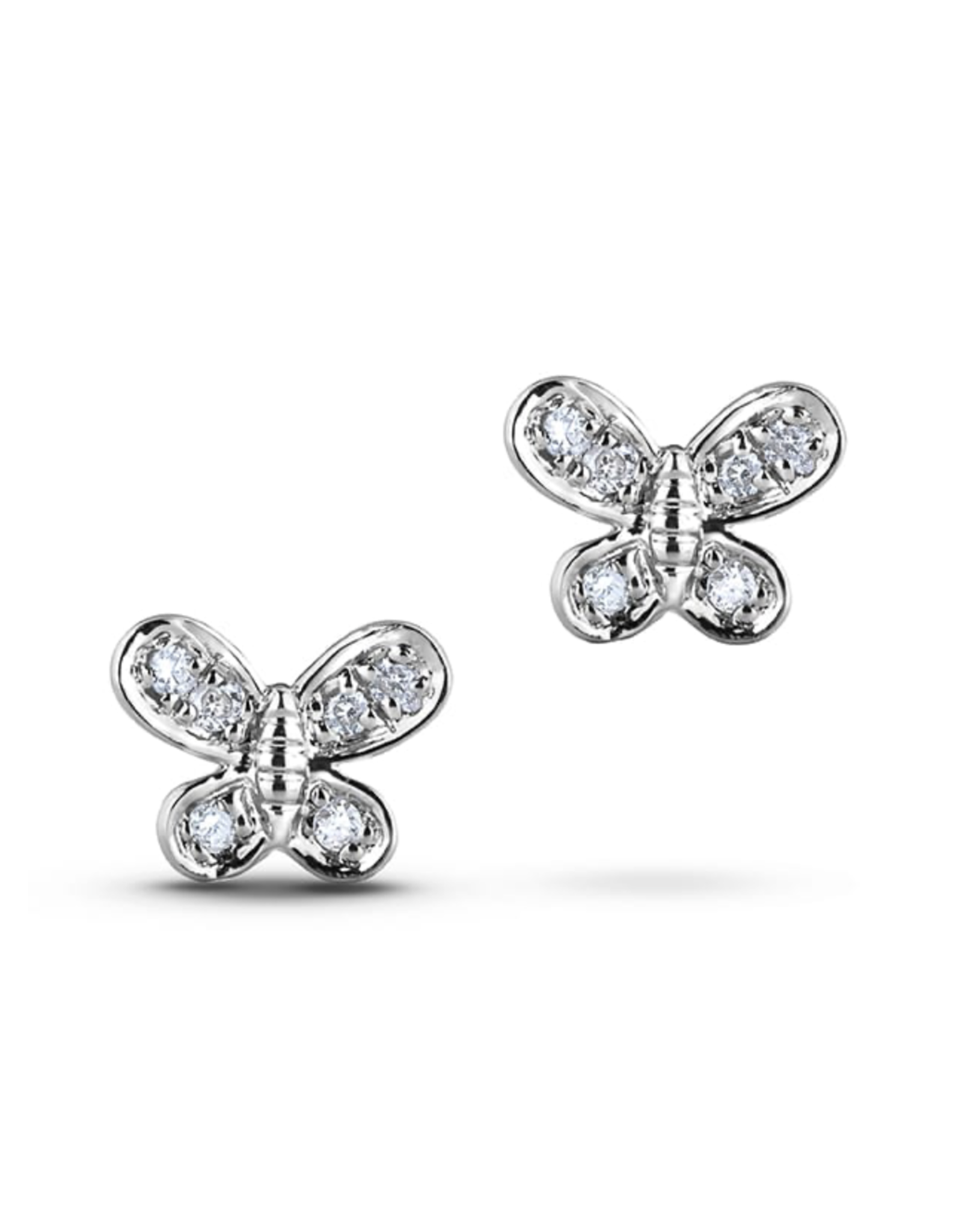 Boucles d'Oreilles Papillon Argent - PLDE24