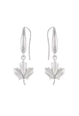 Maple Leaf Silver Earrings - ADE03