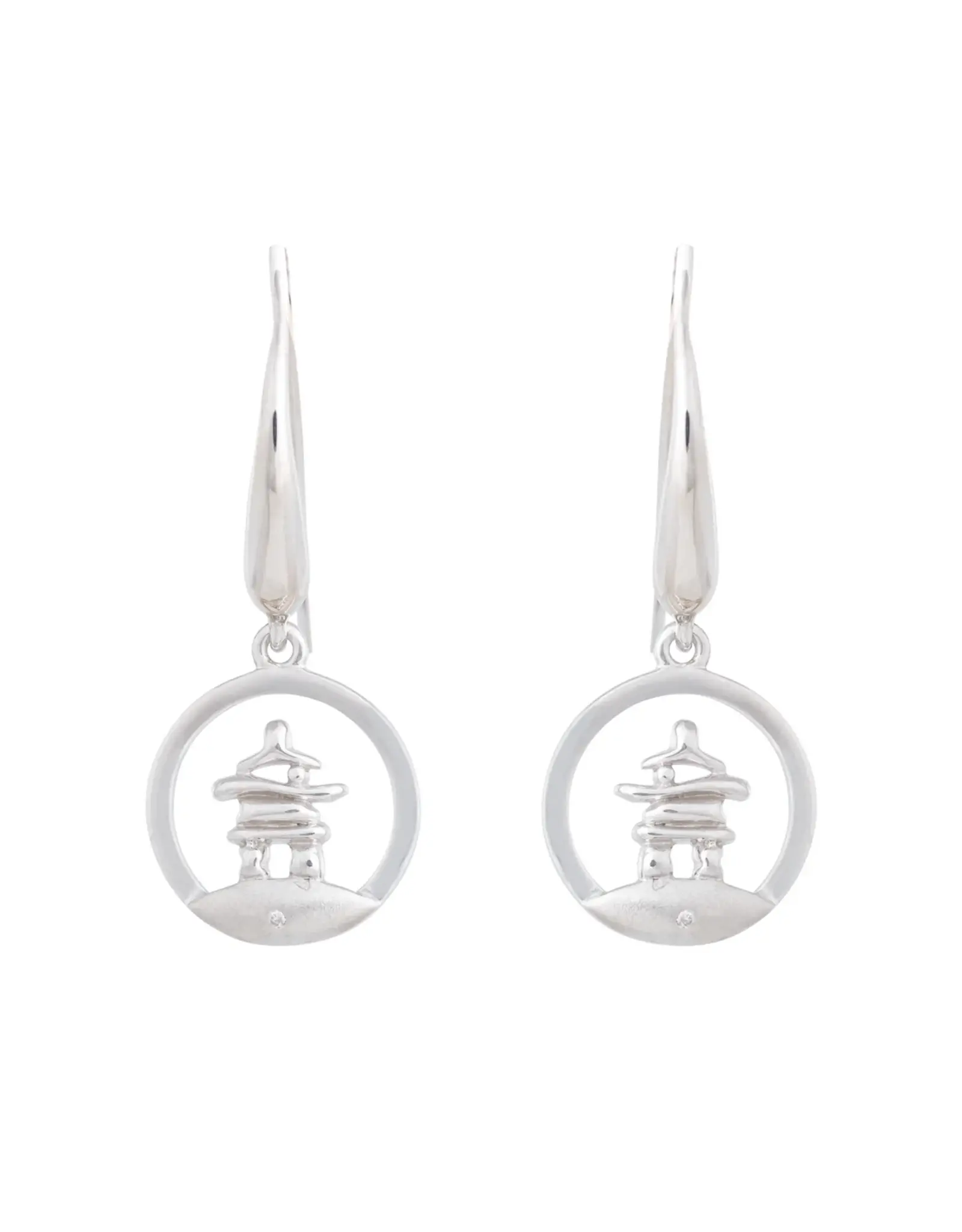 Inukshuk Silver Earrings - ADE06
