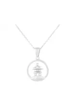 Pendentif Inukshuk Argent - ADP03