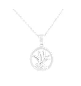 Snow Geese Silver Pendant