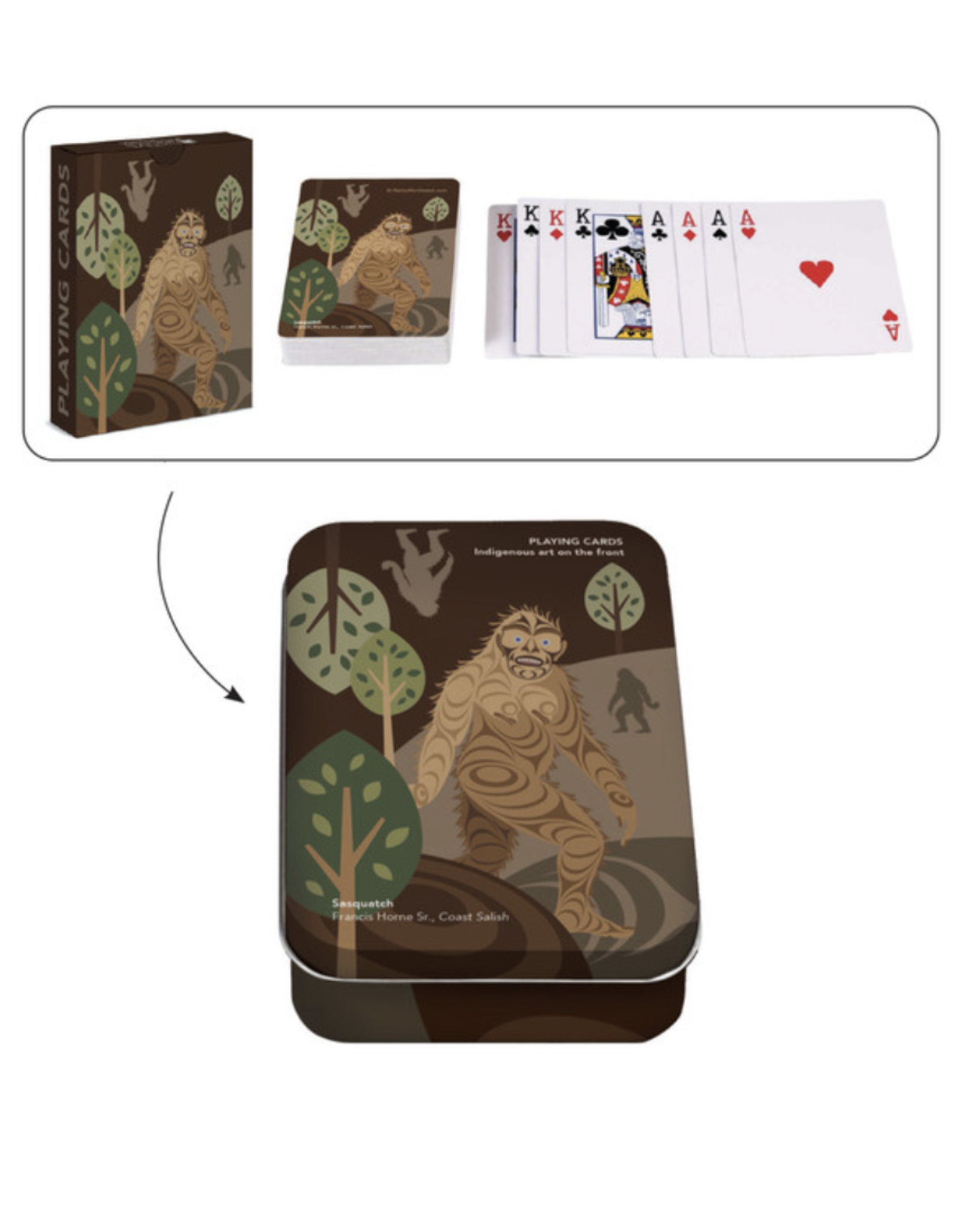 Jeu de Cartes - Sasquatch par Francis Horne Sr.