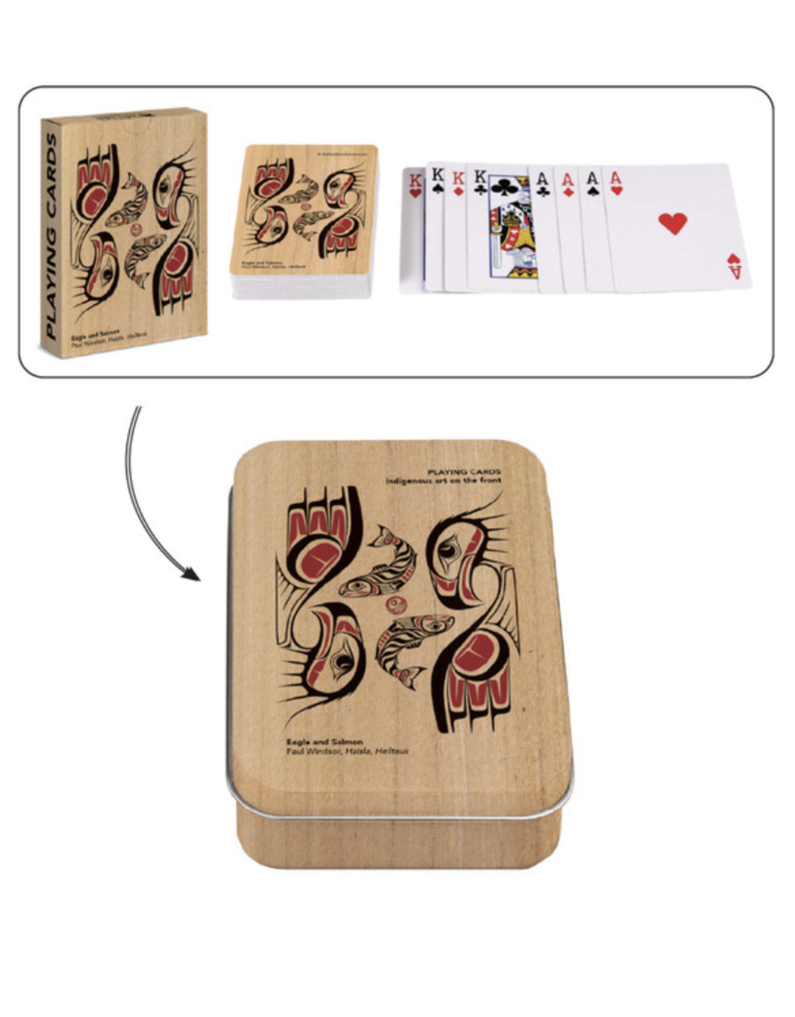 Jeu de Cartes - Eagle and Salmon par Paul Windsor