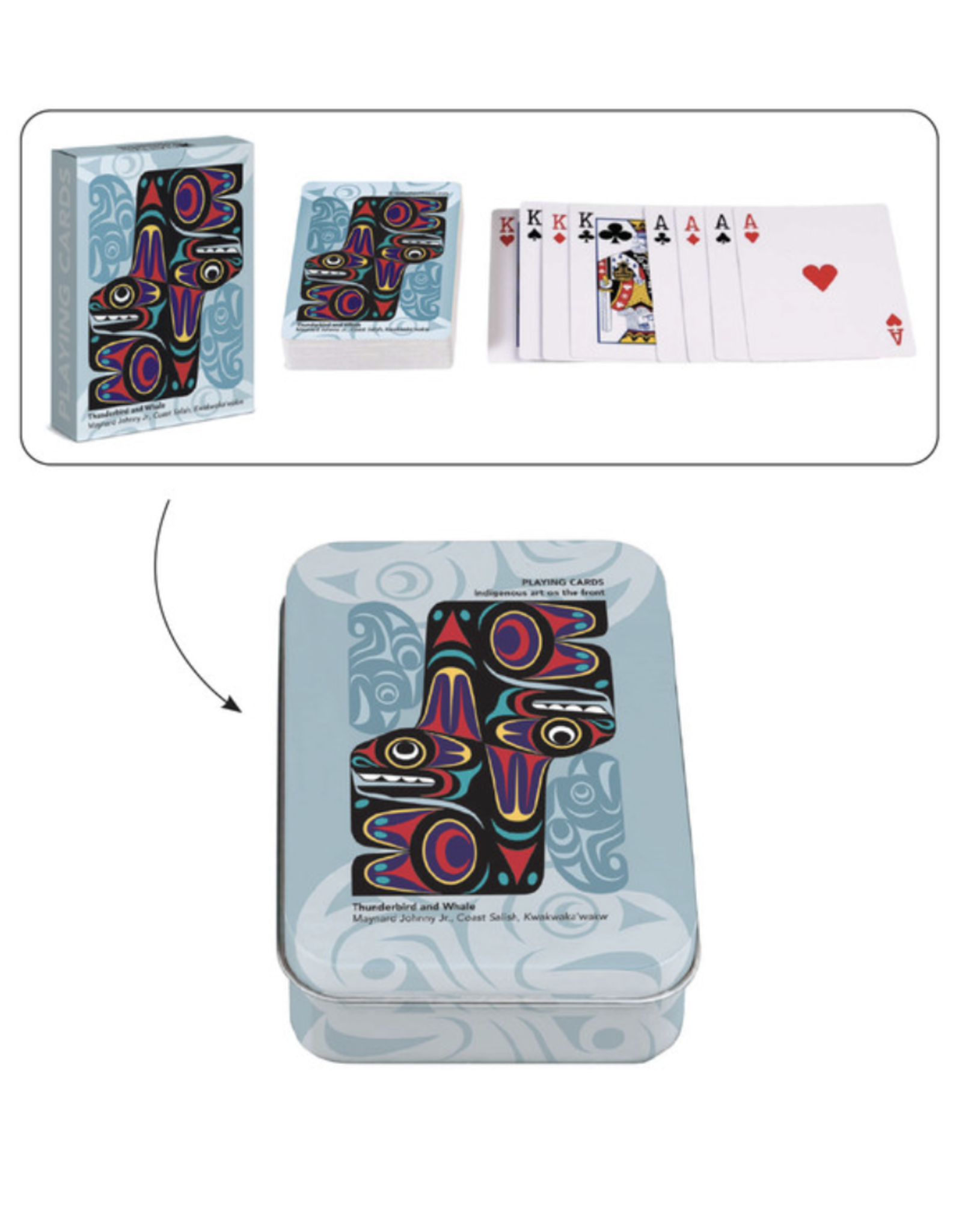 Jeu de Cartes -  Thunderbird and Whale par Maynard Johnny Jr