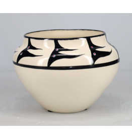 Moyen Pot "Pine" par Veran Pardeahtan - Blanc