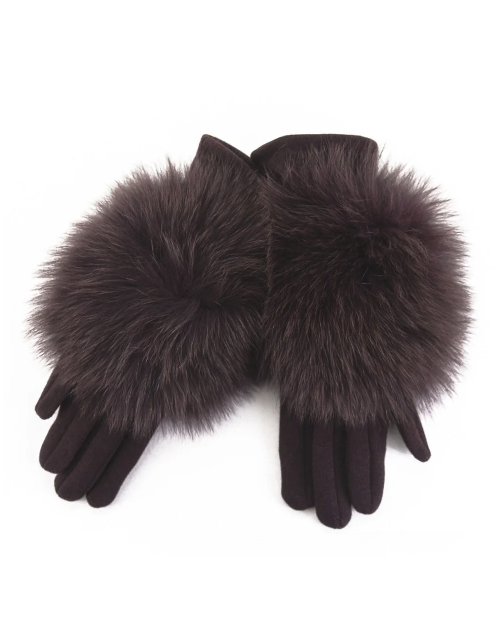 Gants avec Fourrure de Renard - GLMK61