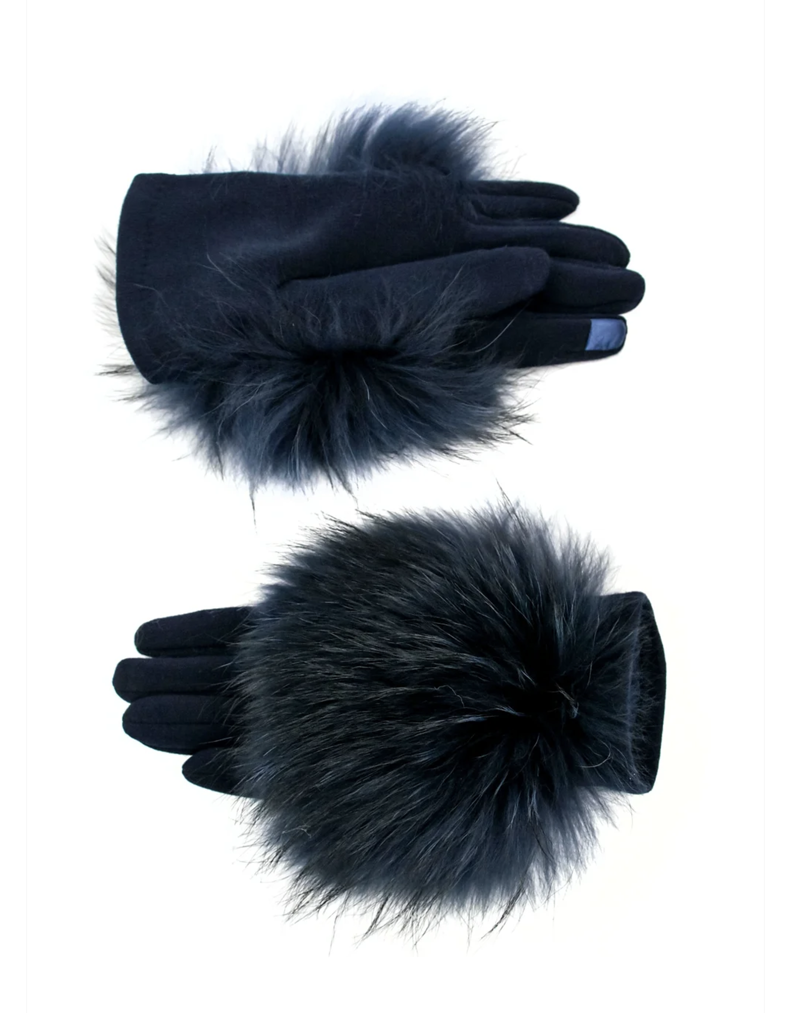 Gants avec Fourrure de Renard - GLMK61