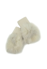 Gants Chauffe-Mains avec Renard - Ivoire