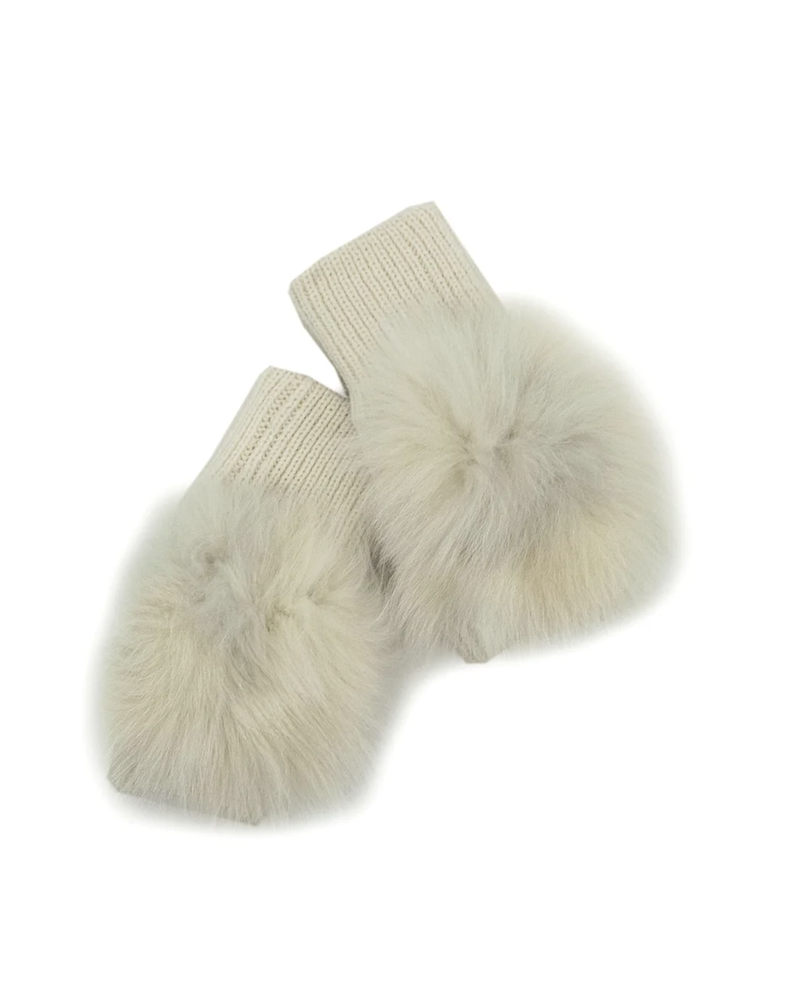 Gants Chauffe-Mains avec Renard - Ivoire