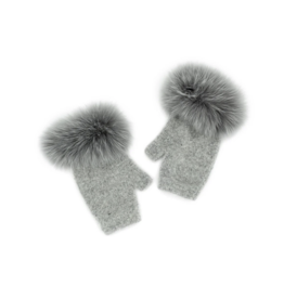 Gants Sans Doigts Renard - Gris