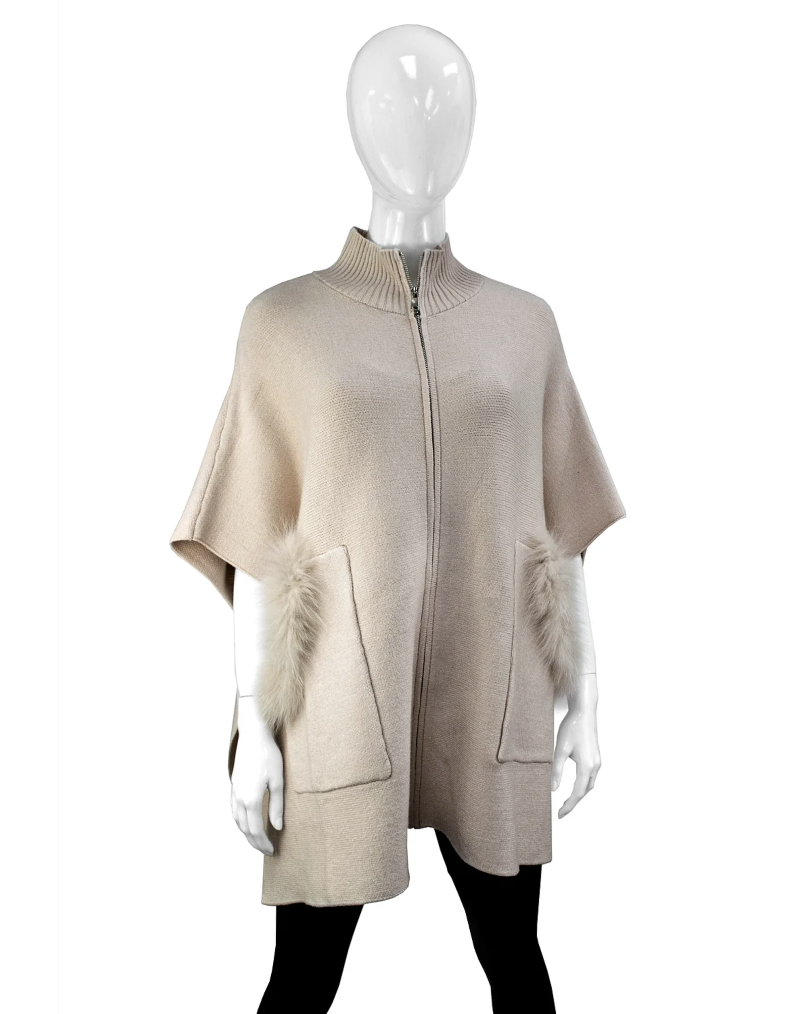 Fox Zipper Vest with Pockets