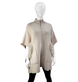 Fox Zipper Vest with Pockets