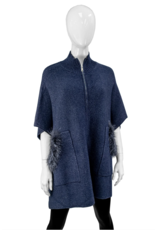 Fox Zipper Vest with Pockets