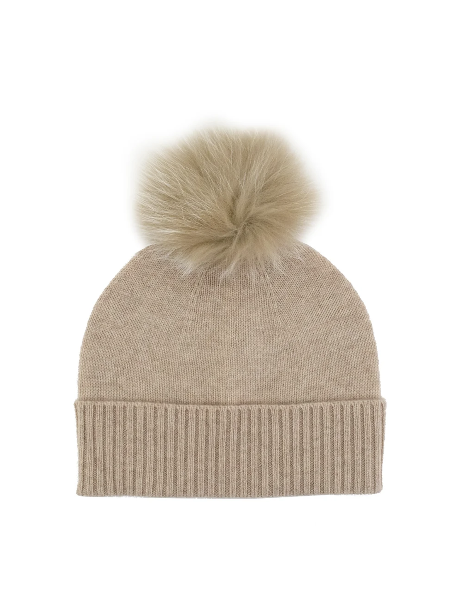 Cashmere Knit Hat with Fox (HTME03)