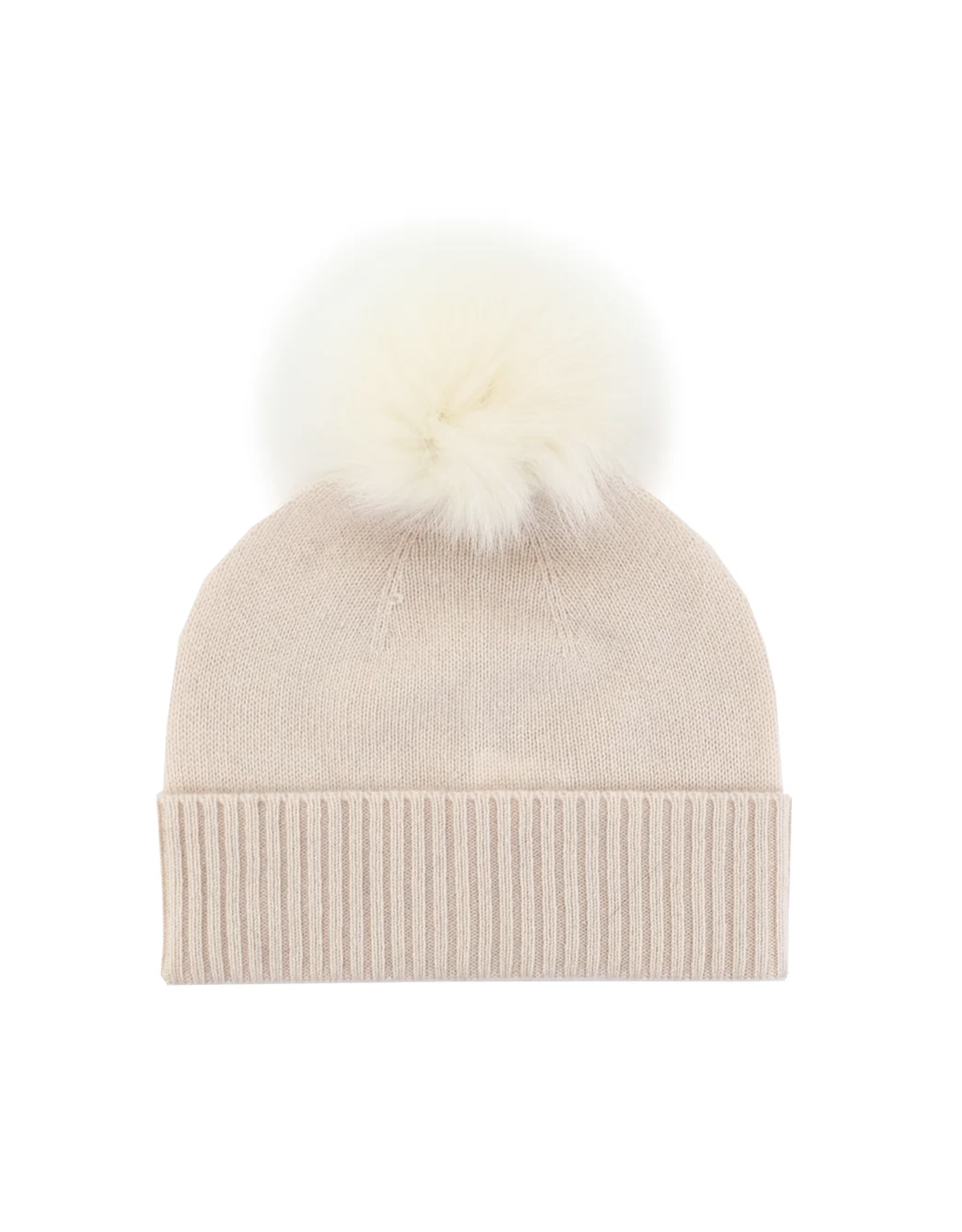 Cashmere Knit Hat with Fox (HTME03)