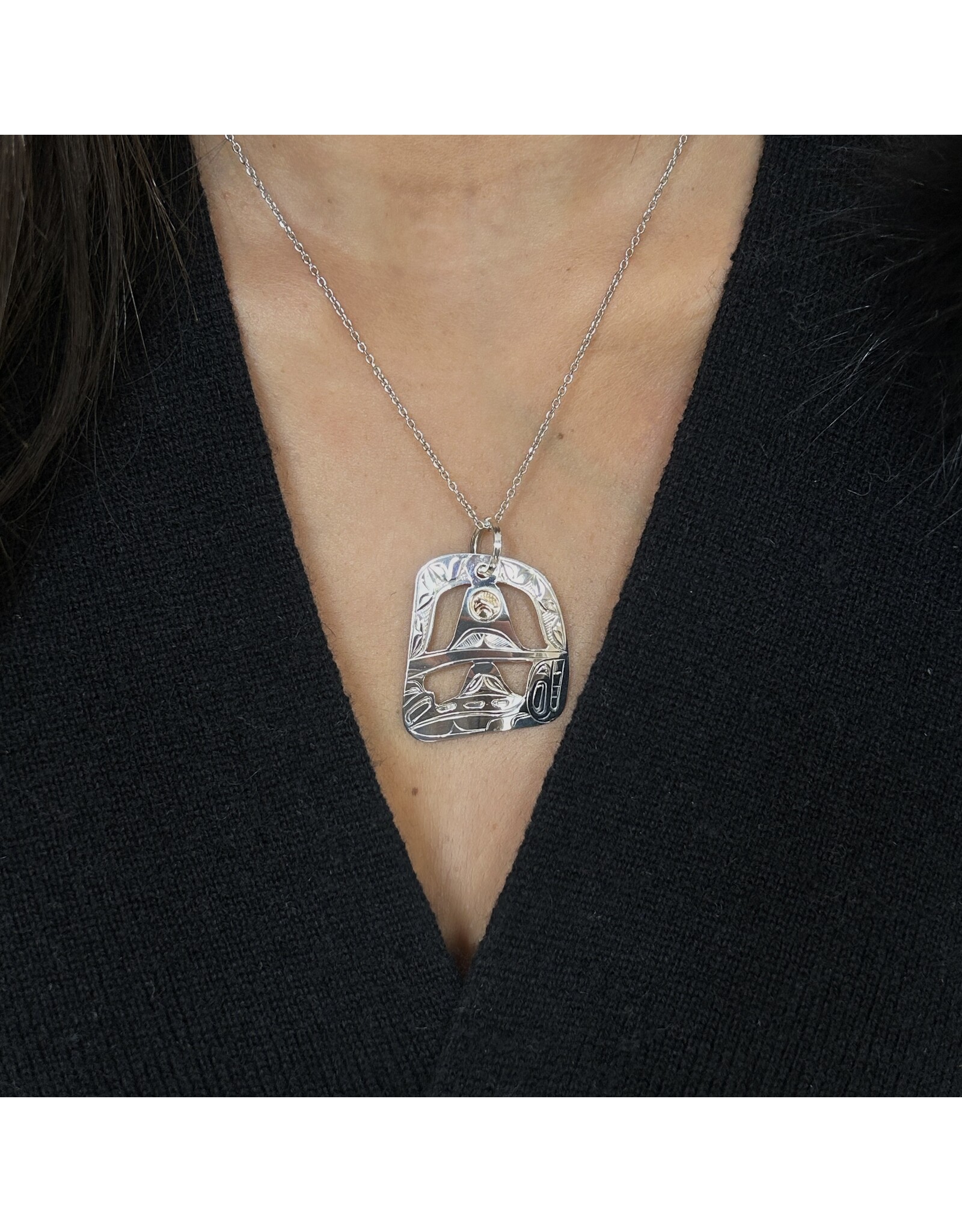Baby Orca + Mom Pendant by Corrine Hunt - CHP57