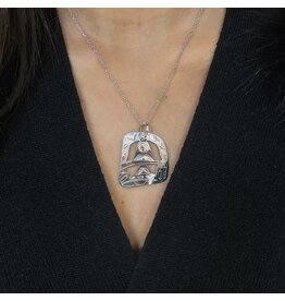 Mom + Baby Orca Pendant by Corrine Hunt