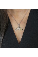 Collier Queue de Baleine avec Or/Saphir par Hollie Bear - HBN42