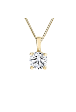 Yellow Gold Diamond Pendant - CR-P315
