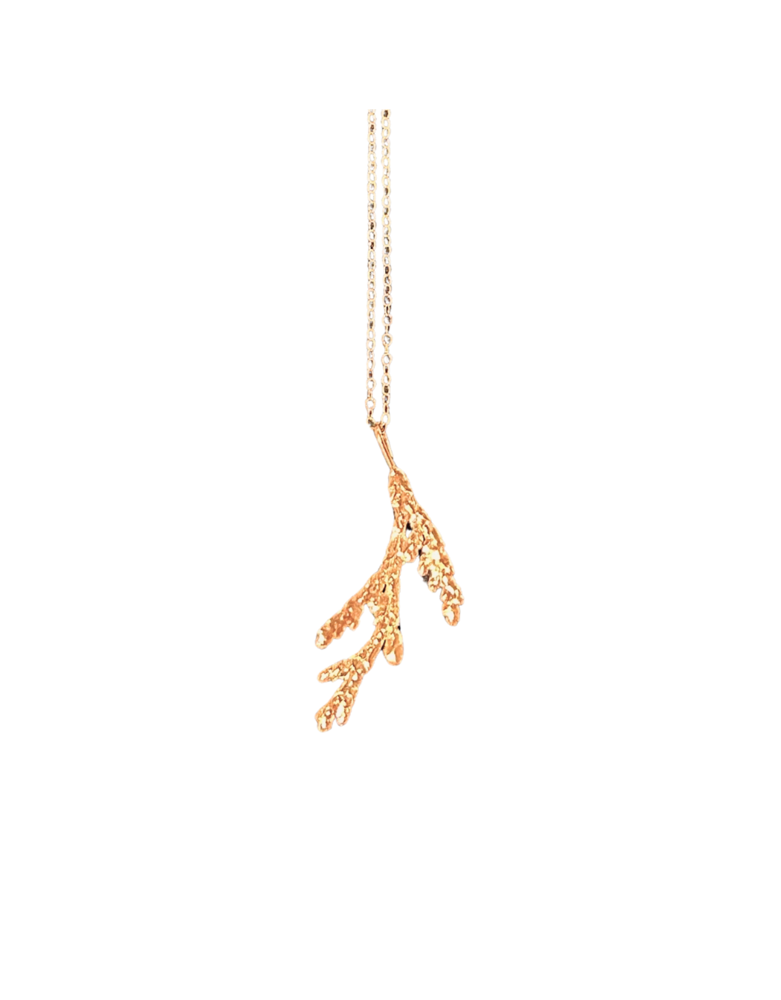 Pendentif Large Cèdre en Or - HCP3-10