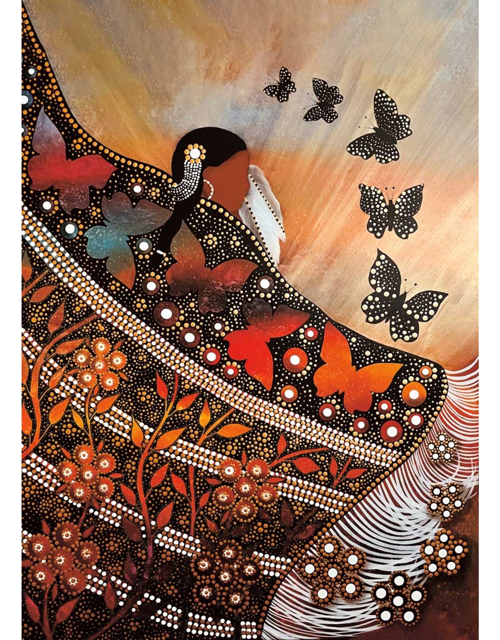Butterfly Dance par Betty Albert Édition Limitée Encadrée
