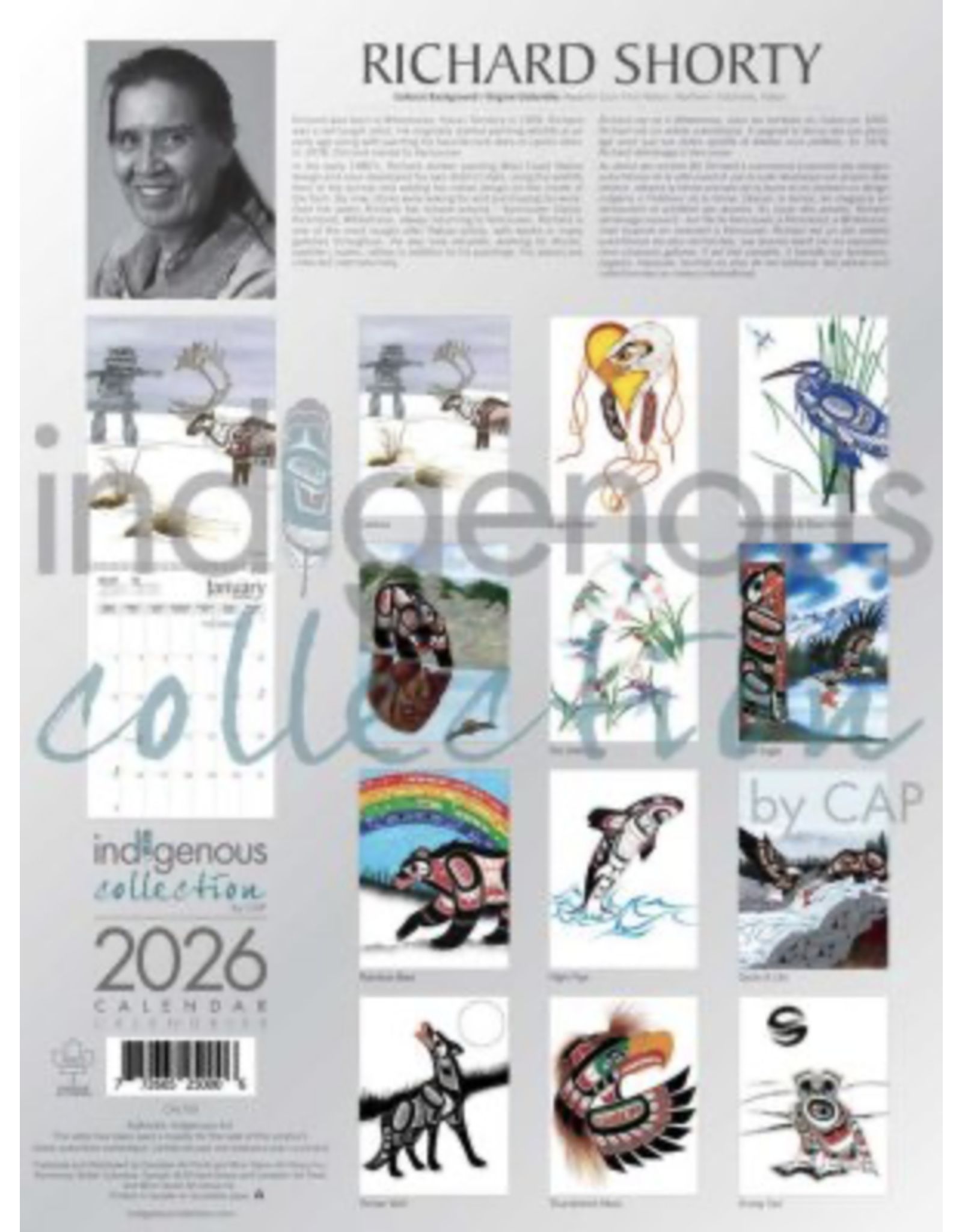 Richard Shorty 2026 Calendar - CAL100