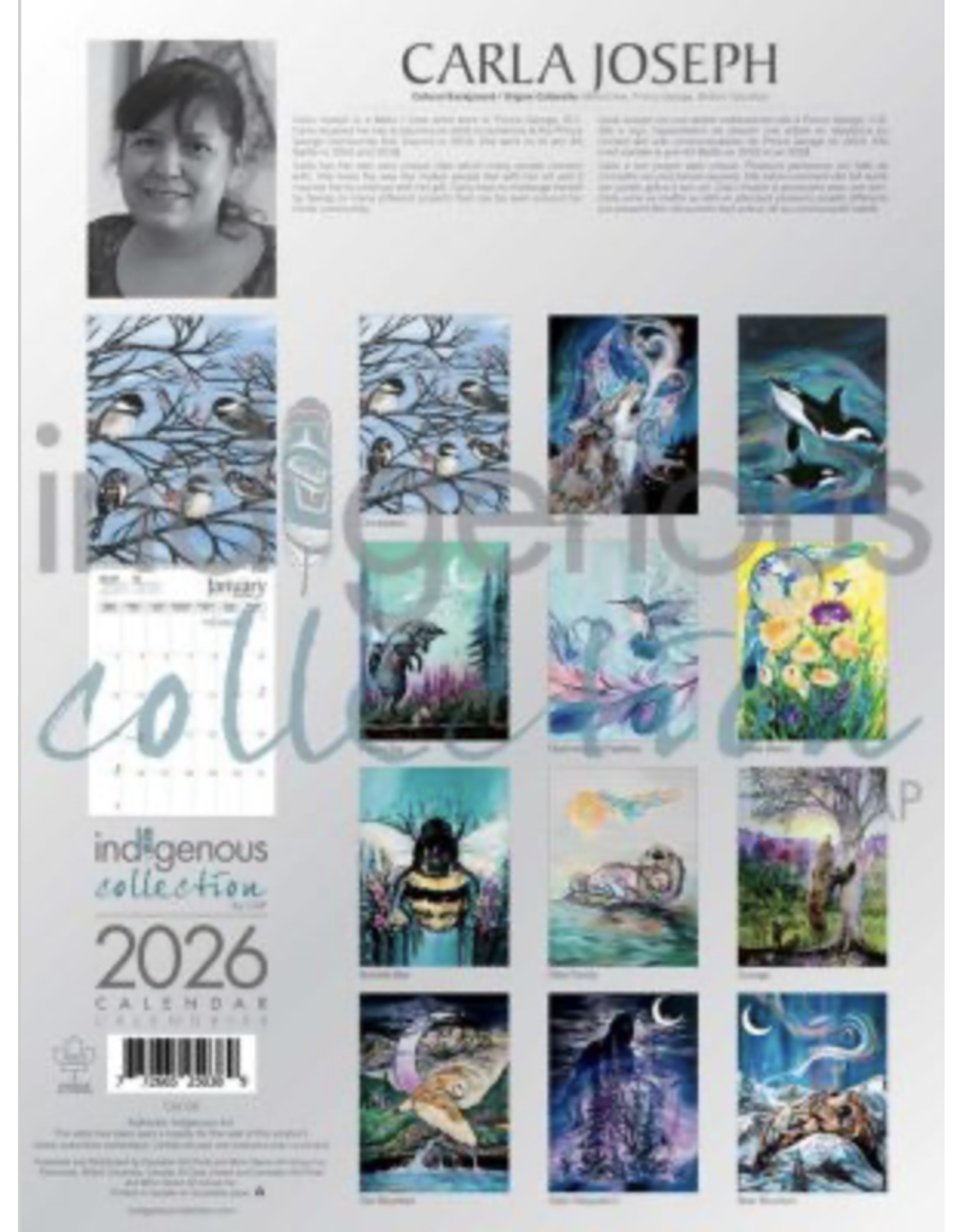 Calendrier Carla Joseph 2026 - CAL138