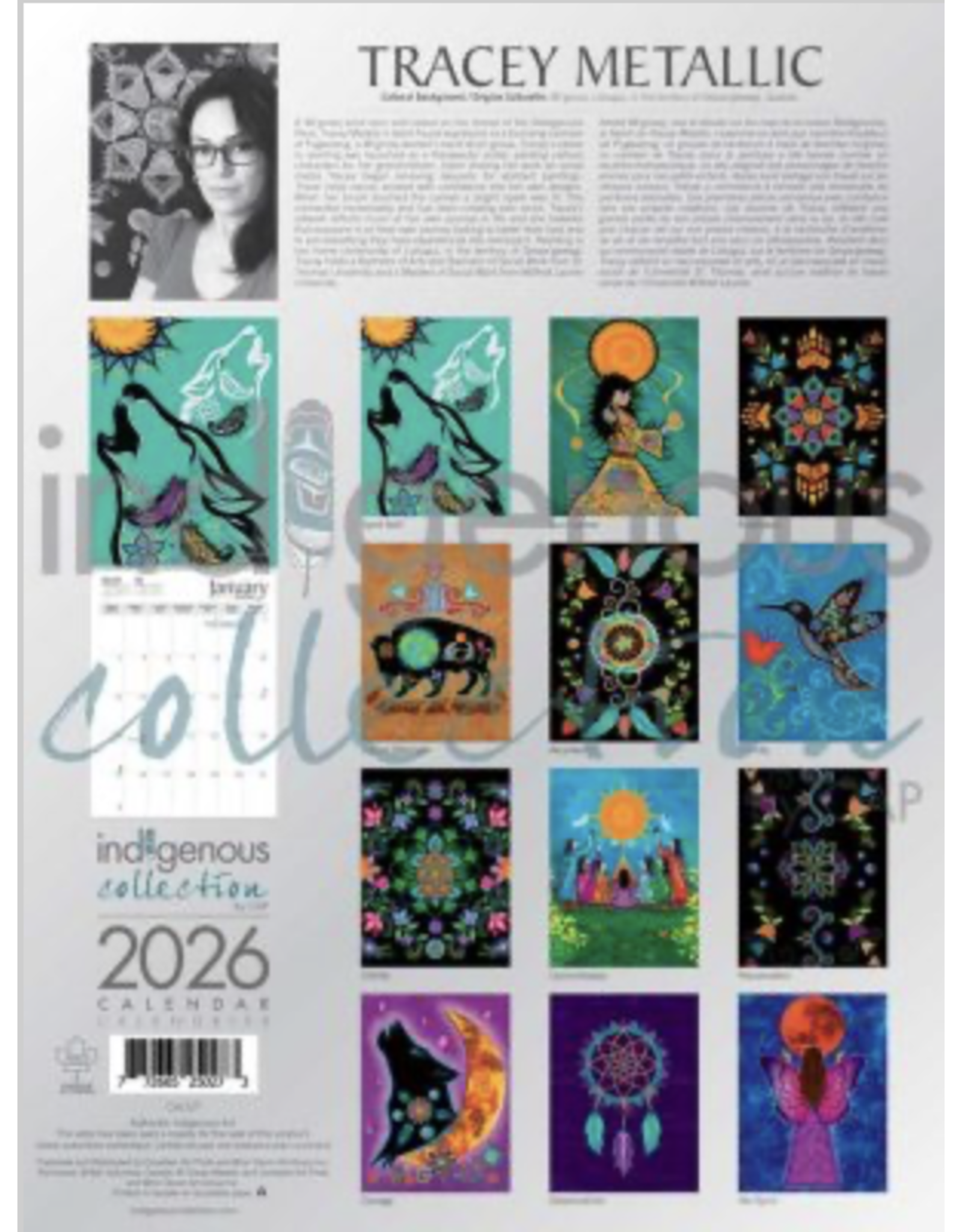 Tracey Metallic 2026 Calendar - CAL127
