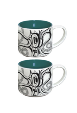 Ceramic Espresso Mugs (Octopus (Nuu) - Set of 2 (CESMUGS23)