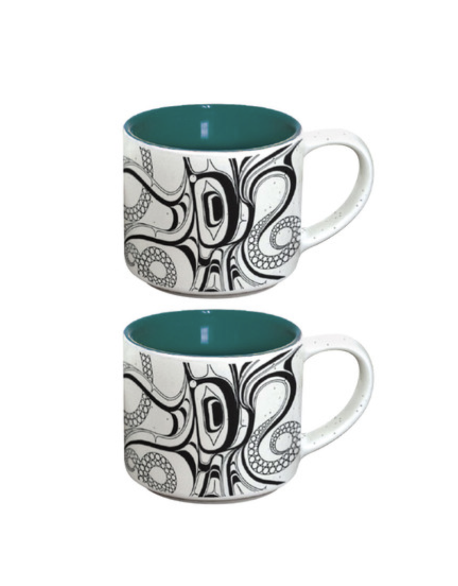 Ceramic Espresso Mugs (Octopus (Nuu) - Set of 2 (CESMUGS23)