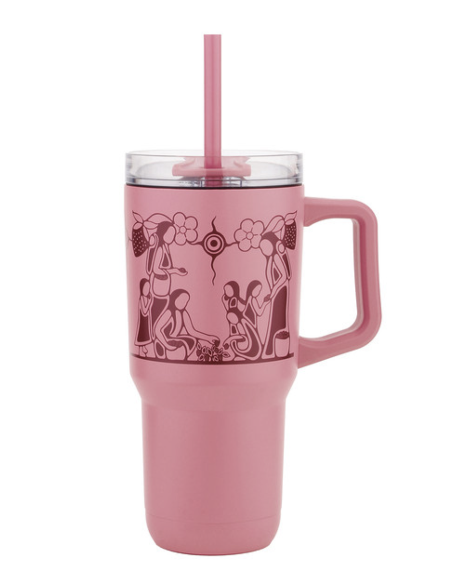 Insulated Tumbler with Straw (32oz) - Heart Berry Gatherers (TWS35)