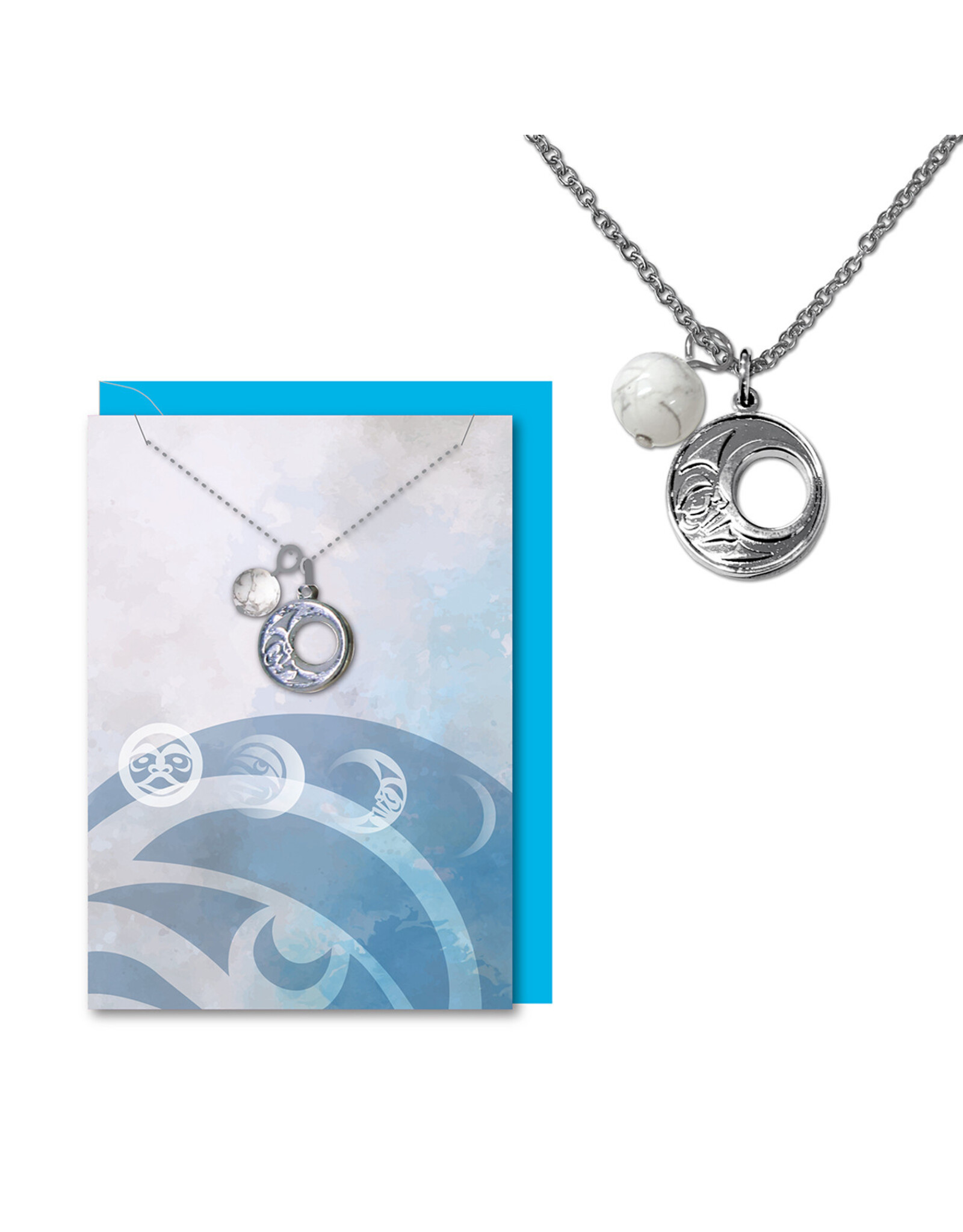 Collier Guérison - Lune par Maynard Johnny Jr. (HN19)
