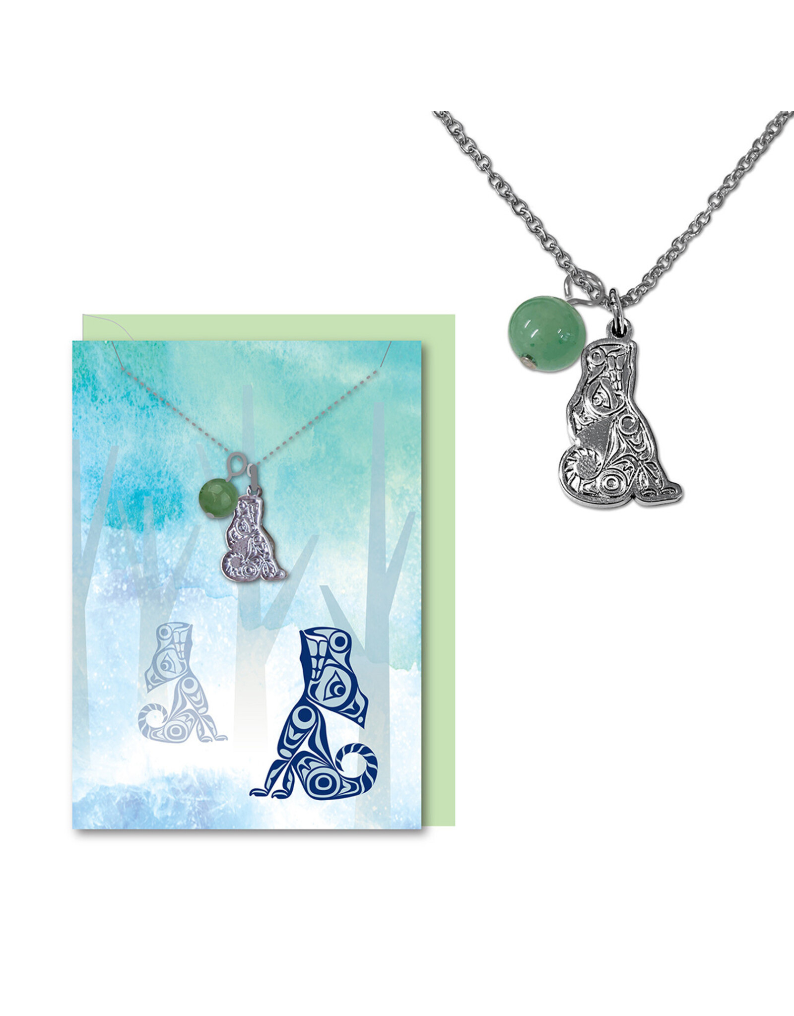 Healing Necklace - Wolf by T.J. Sgwaayaans Young (HN17)