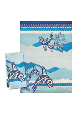 Printed Tea Towel - Orca Family by Paul Windsor (KT103)