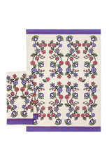 Printed Tea Towel - Ojibwe Florals by Storm Angeconeb (KT107)