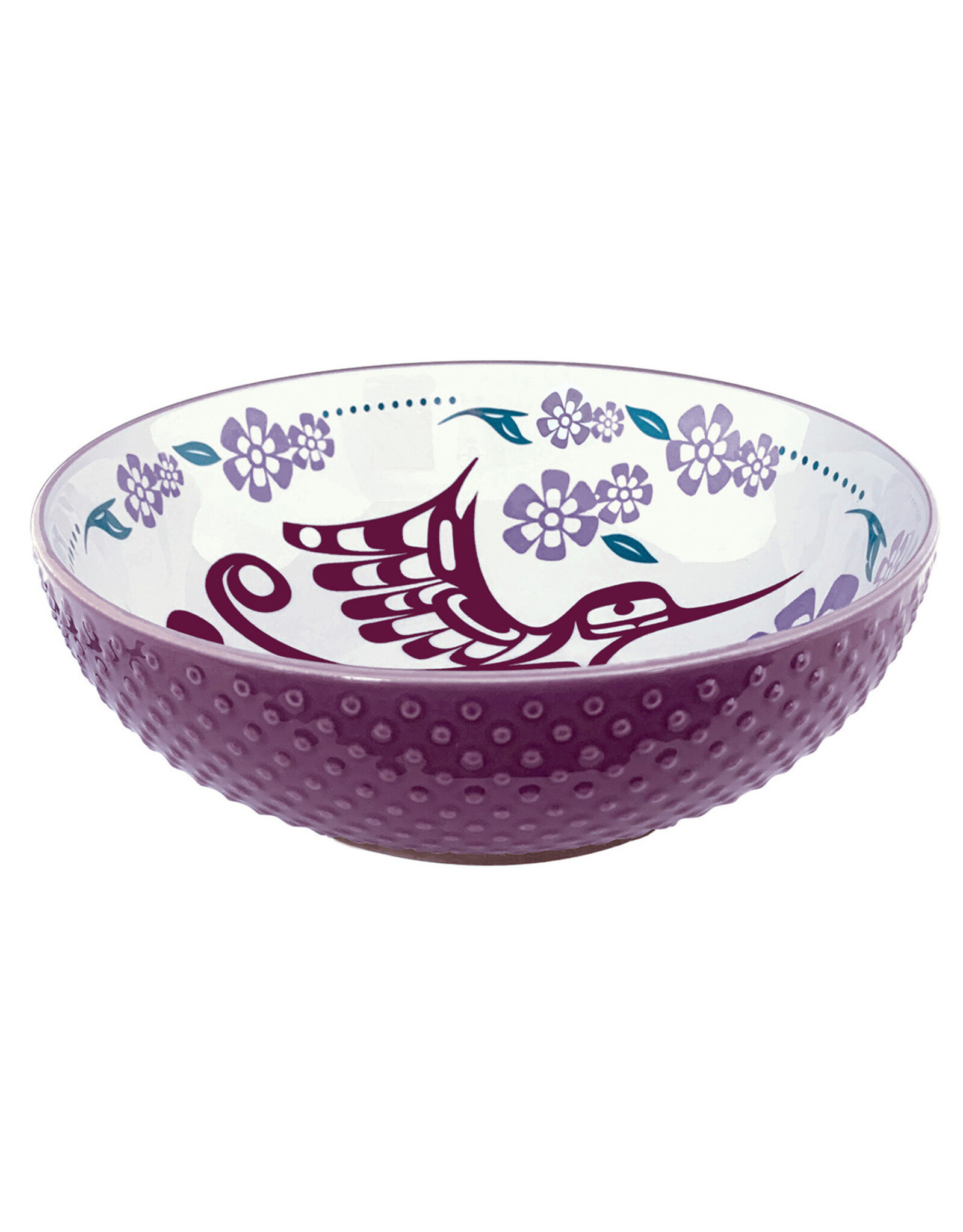 Porcelain Art Serving Bowl Hummingbirds - BOWLL16